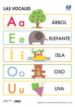 LAMINA A3 INFANTIL LAS VOCALES (42X29) ME GUSTA SABER