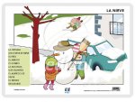 LAMINA A3 INFANTIL LA NIEVE