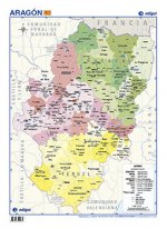 LAMINA A3 PRIMARIA ARAGON POLITICO (42X29) CARTOGRAFIA