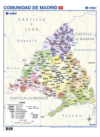 LAMINA A3 PRIMARIA MADRID POLITICO (42X29) CARTOGRAFIA