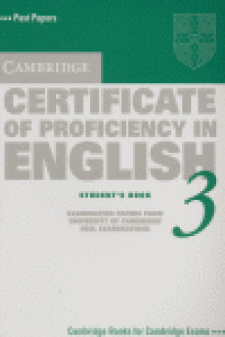 CERTIFICATE OF PROFICIENCY IN ENGLISH 3ST