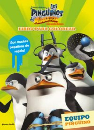 Los pingüinos de Madagascar. Libro para colorear