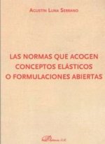 Las normas que acogen conceptos elásticos o formulaciones abiertas