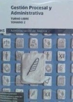Temario 2 Gestión Procesal y Administrativa, turno libre
