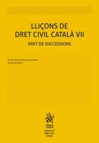 Lliçons de Dret Civil Català VII. Dret de Successions