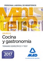 Cocina y gastronomía Personal Laboral de los Ministerios. Temario específico y test