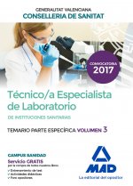 Técnico/a Especialista de Laboratorio de Instituciones Sanitarias de la Conselleria de Sanitat de la