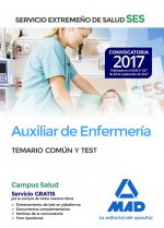Auxiliar de enfermería del Servicio Extremeño de Salud (SES). Temario Común y Test