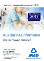 Auxiliar de enfermería del Servicio Extremeño de Salud (SES). Test parte específica