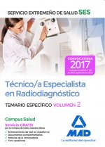 Técnico/a Especialista en Radiodiagnóstico del Servicio Extremeño de Salud (SES). Temario Específico