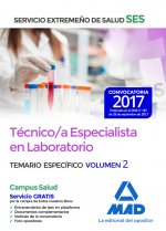 Técnico/a Especialista en Laboratorio del Servicio Extremeño de Salud (SES). Temario Específico volu