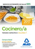 Cocinero/a del Servicio Extremeño de Salud (SES). Temario Específico volumen 1