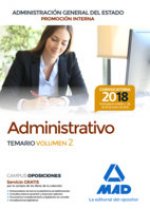 Administrativo de la Administración General del Estado (Promoción interna). Temario volumen 2