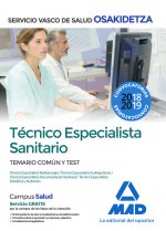 Técnico Especialista Sanitario de Osakidetza-Servicio Vasco de Salud. Temario común y test