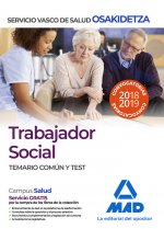 Trabajador Social de Osakidetza-Servicio Vasco de Salud. Temario común y test