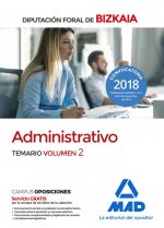 Administrativo de la Diputación Foral de Bizkaia. Temario volumen 2