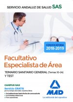 Facultativo Especialista de Área del Servicio Andaluz de Salud. Temario Sanitario General (Temas 10-