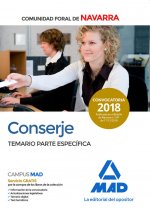 Conserje de la Comunidad Foral de Navarra. Temario Parte Específica