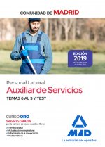Auxiliar de Servicios. Personal Laboral de la Comunidad de Madrid Temas 6 al 9 y test.