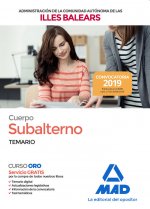 Cuerpo Subalterno de la Administración General de la Comunidad Autónoma de las Illes Balears. Temari