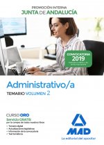 Administrativo de la Junta de Andalucía Promoción Interna. Temario Volumen 2