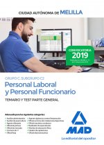 Personal laboral y personal funcionario de la Ciudad Autónoma de Melilla (Grupo C, Subgrupo C2). Tem