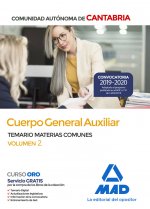 Cuerpo General Auxiliar de la Comunidad Autónoma de Cantabria. Temario de Materias Comunes volumen 2