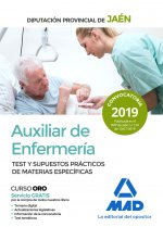 Auxiliar de Enfermería de la Diputación Provincial de Jaén. Test y Supuestos Prácticos de materias e