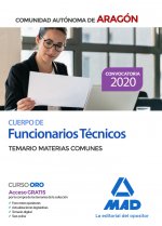 Cuerpo de Funcionarios Técnicos de la Administración de la Comunidad Autónoma de Aragón. Temario de