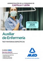 Auxiliar de Enfermería de la Administración de la Comunidad de Castilla y León. Test materias especí