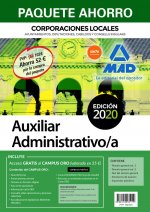PAQUETE AHORRO AUXILIAR ADMINISTRATIVO DE CORPORACIONES LOCALES. AHORRA 62 Ç (IN