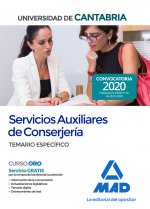 Servicios Auxiliares de Conserjería de la Universidad de Cantabria. Temario específico