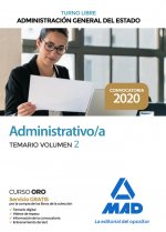 Administrativo de la Administración General del Estado (Turno Libre). Temario volumen 2