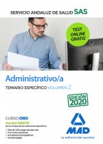 Administrativo/a del Servicio Andaluz de Salud. Temario específico volumen 2