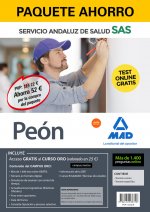 PAQUETE AHORRO Y TEST ONLINE GRATIS PEON DEL SERVICIO ANDALUZ DE SALUD. AHORRA 5