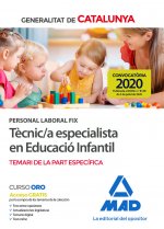 Personal laboral fix de tècnic/a especialista en educació infantil de la Generalitat de Catalunya. T
