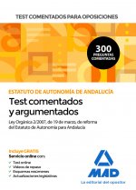 Test comentados para oposiciones del Estatuto de Autonomía de Andalucía (Ley Orgánica 2/2007, de 19