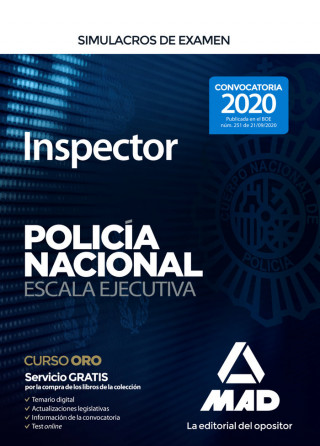 Inspector de Policía Nacional. Simulacros de examen