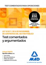 Test comentados para oposiciones de la Ley 9/2017, de 8 de noviembre, de Contratos del Sector Públic