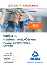 Auxiliar de Mantenimiento General de la Administración de la Generalitat Valenciana. Parte Especial