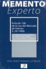 MEMENTO EXPERTO ARTICULO 108 LEY DEL MERCADO DE VALORES
