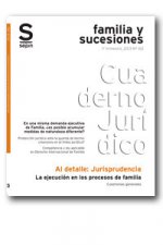 La ejecución en los procesos de familia. Cuestiones generales