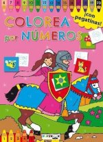 Colorea por números. Rosa