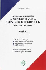 LISTADOS BILINGUES DE SUSTANTIVOS DE GENERO DIFERENTE ESPAÑOL-FRANCES NIVEL A1