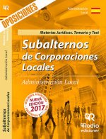 Subalternos de Corporaciones locales. Materias juridicas. Temario y test