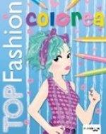 Top fashion. Colorea. Azul