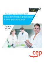 Cuerpo de Profesores Técnicos de F.P. Procedimientos de Diagnóstico Clínico y Ortoprotésico. Temario