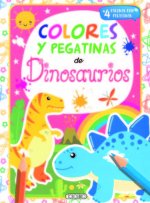 DINOSAURIOS 1 COLORES Y PEGATINAS