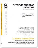 Venta del inmueble y derechos de adquisición preferente del arrendatario