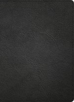 KJV Single-Column Wide-Margin Bible, Holman Handcrafted Collection, Black Premium Goatskin